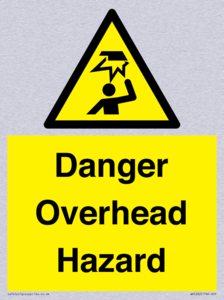 Danger Overhead Hazard